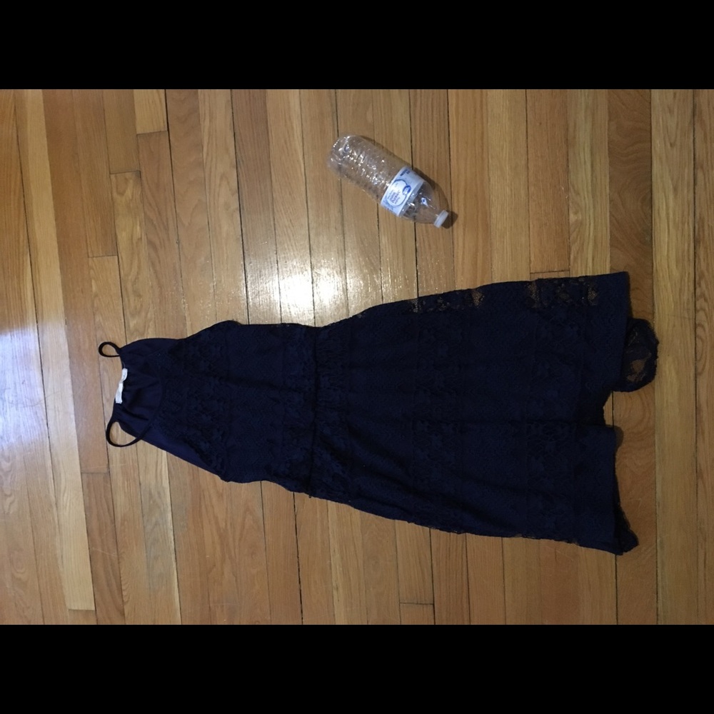Blue lace dress